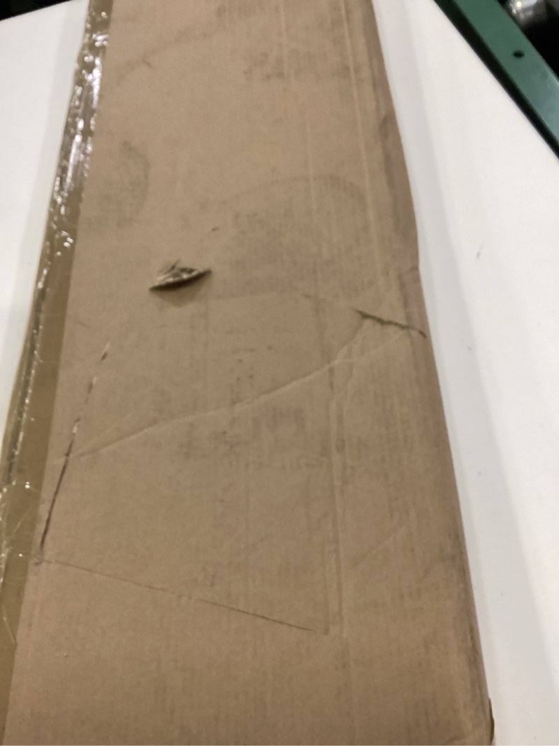 Condition photo showing New/Like New for 24 x 6 inch (duct opening) return air vent cover, louvered steel hvac grille for wall and ceiling, white powder-coated rust-resistant finish, decorative design, easy to install 24"w x 6"h (duct opening)