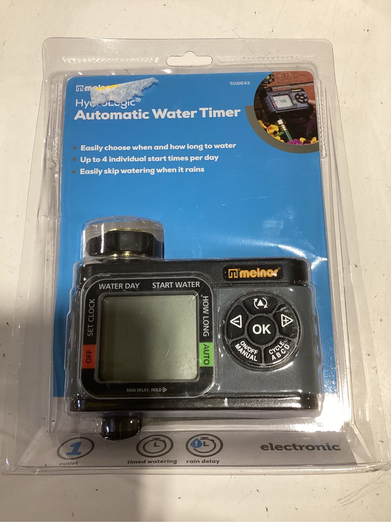 Condition photo showing Good Condition for melnor 1 output port stationary digital hose end timer