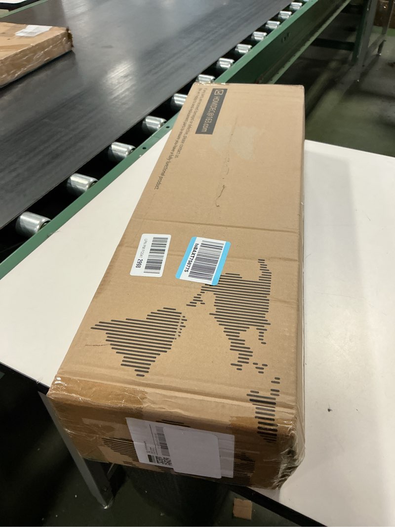 Condition photo showing New/Like New for HOMIDEC Clothes Drying Rack, Oversized 4-Tier(67.7" High) Foldable Stainless Steel Drying Rack Clothing, Movable Drying Rack with 4 castors, 24 Drying Poles and 14 Hooks for Bed Linen, Clothing, Grey Gray