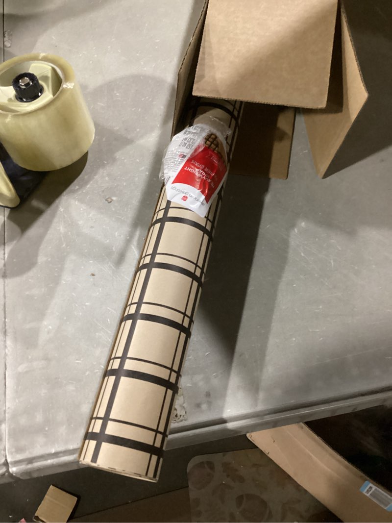 Condition photo showing Good Condition for American Greetings Reversible Brown Wrapping Paper for All Occasions, Kraft Paper and Plaid (1 Jumbo Roll, 175 sq. ft.) Kraft and Plaid