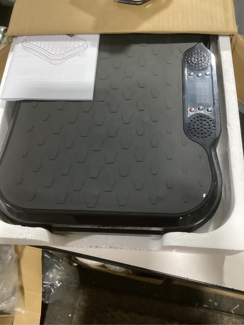 Condition photo showing Good Condition for vibration plate exercise machine, vibrating platform for lymphatic drainage weight loss, 250 speeds full body workout vibrated plates fitness platform for home women men black