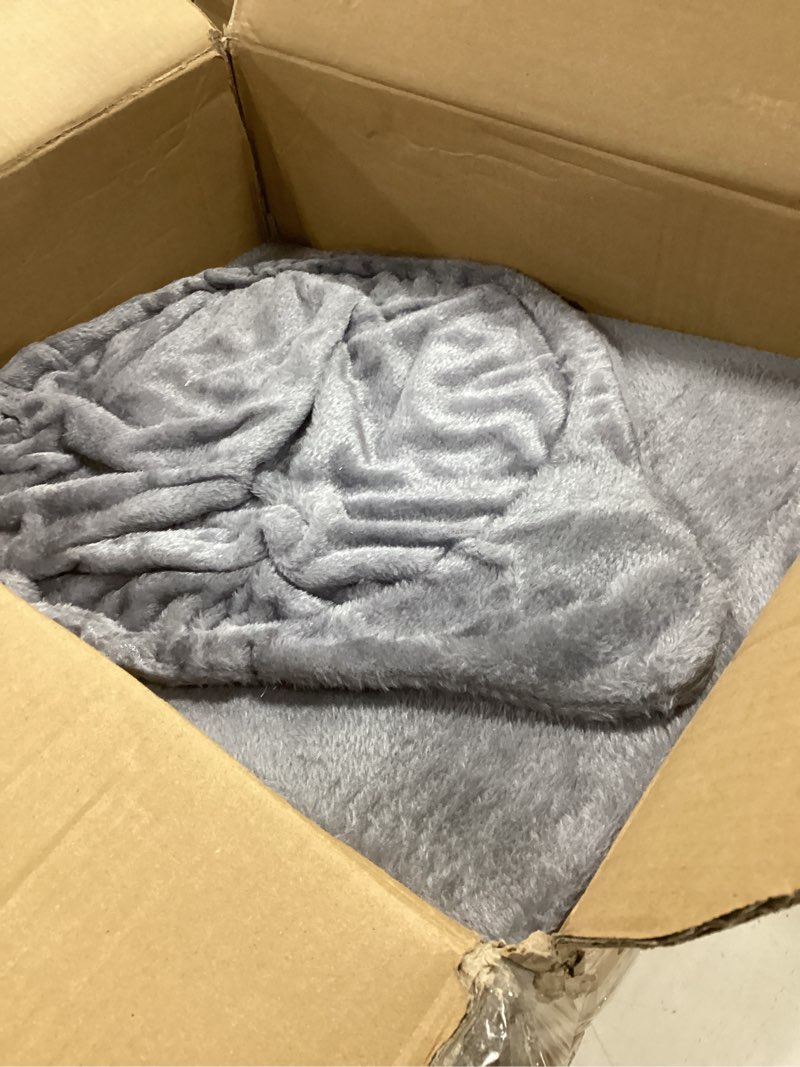 Condition photo showing As Is for ROYPET Cat Tree with Cat Condo and Two Hammocks, Cat Tower with Scratching Posts and Scratching Pads, Grey 39.37"L Lightgrey