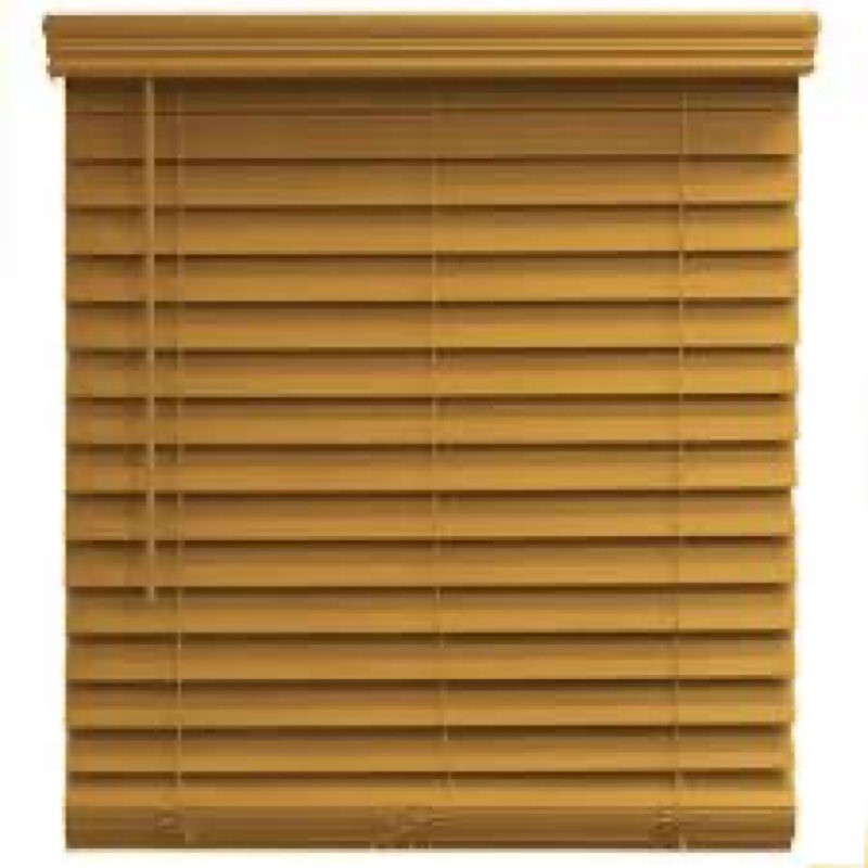 2.5 in faux wood blind 30 in. W x 64 in. L ,chestnut