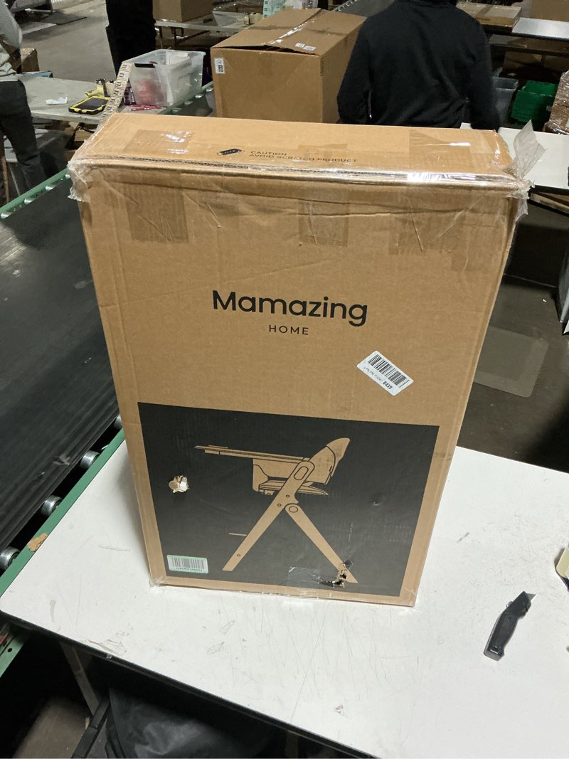 Condition photo showing New/Like New for Mamazing GrowPod Pro Wooden Baby High Chair for 6 Months to 300lbs, Easy to Clean with Tray, Compact