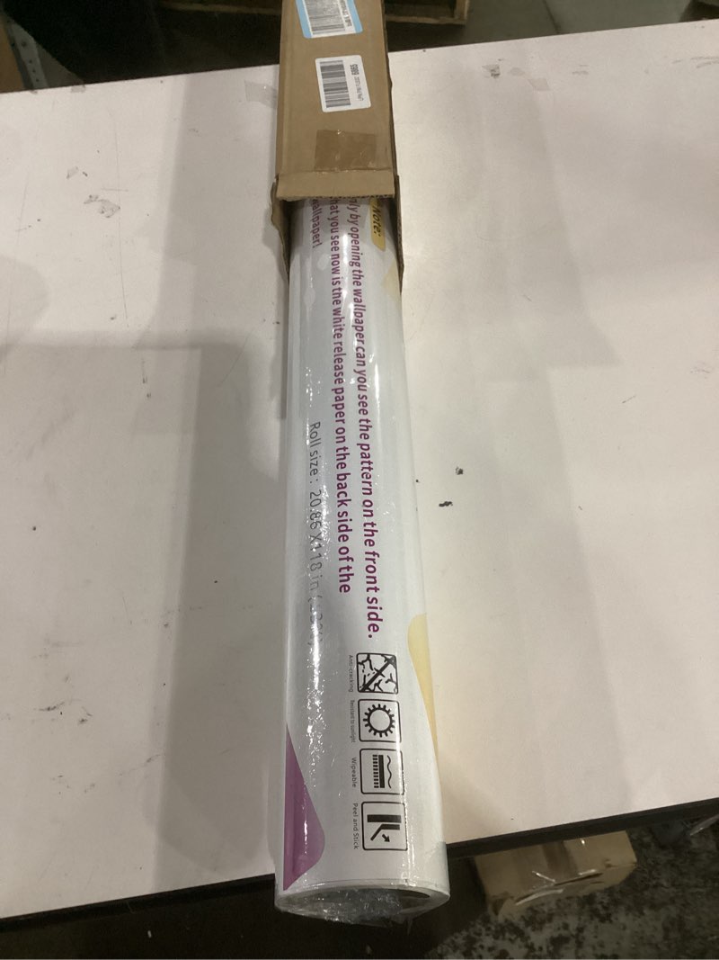 Condition photo showing Good Condition for gold khaki wood peel and stick wallpaper stripe, 20.8" x 118" (53cm x300cm), removable, self-adhesive, 3d, modern, rustic, industrial, bathroom, bedroom, decorating 20.8" x 118" gold khaki