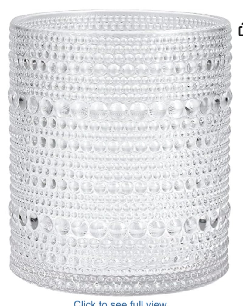 Fortessa Orbetto Outdoor Hobnail Plastic Drinkware Collection, DOF Beverage Cocktail Glass 4 Pack, 10.5 Ounce, Clear