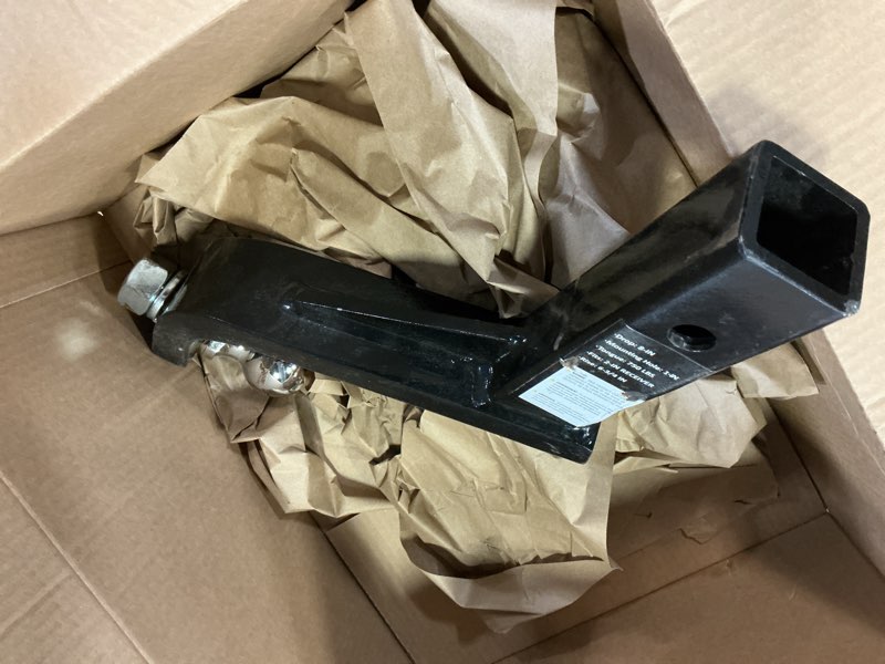 Condition photo showing Good Condition for metoware trailer hitch ball mount with 2-inch ball & 5/8" hitch pin clip, fits 2-inch receiver, 7500 lbs capacity ball hitch, 8-inch drop, black 2"ball+8"drop+hitch pin