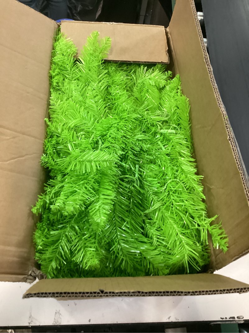 Condition photo showing As Is for 5.8FT Prelit Christmas Tree - Artificial Christmas Tree with Timer Remote for Indoor Holiday Decor - Xmas Tree for Home, Office, Living Room, Kitchen (A-Light Green) (A-Light Green, 5.8 FT) A-light Green 5.8 FT