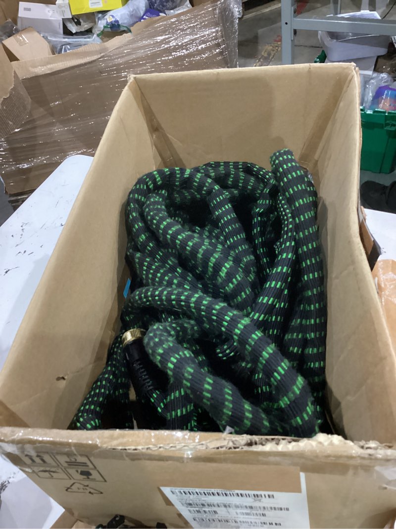 Condition photo showing As Is for flex-able hose xtreme 1-in x 100-ft kink free woven green hose