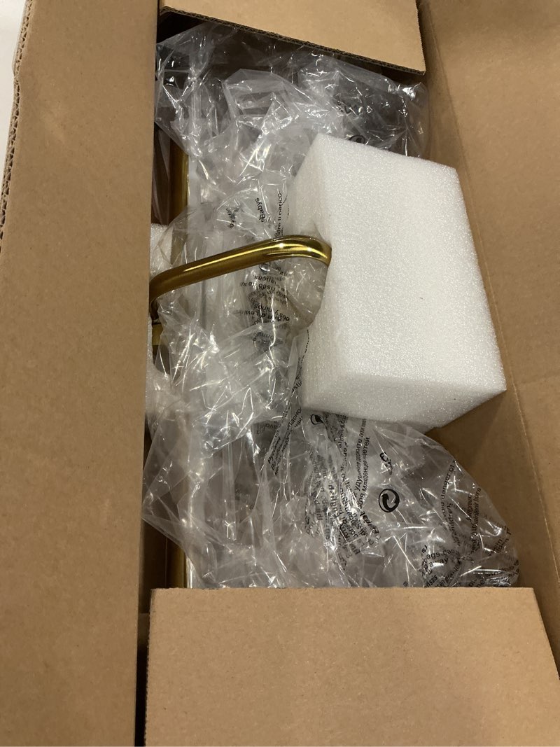 Condition photo showing New/Like New for Hardwired Picture Light for Wall, 24 Inch Modern Brass Dimmable Frame Light with Adjustable Swing Arm, 3CCT LED Art Display Light for Paintings,120 Volts Gallery Wall Light, Hallway Vanity Light, 8W Gold 24" Long Dimmable