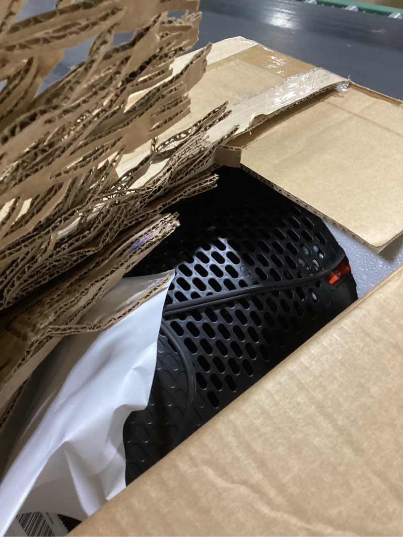 Condition photo showing As Is for Uthfy Space Heater,1500W Portable Electric PTC Ceramic Heaters for Indoor Use with Thermostat, Remote, 24H Timer, 120°Oscillation, 8 Safety Protections, Room Heater for Bedroom, Office, Black