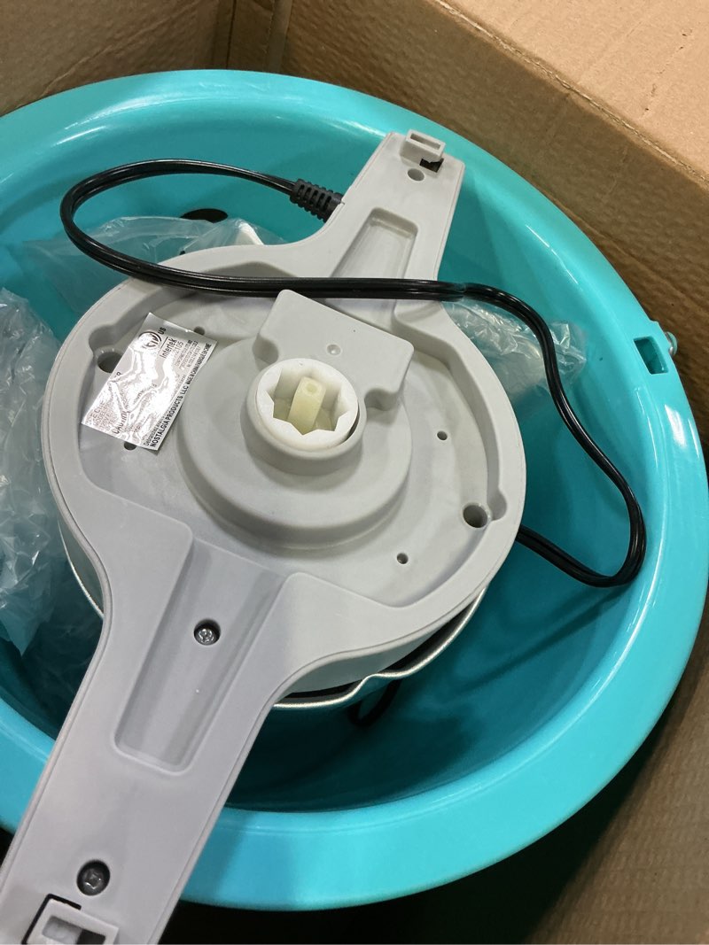 Condition photo showing Good Condition for Nostalgia Electric Ice Cream Maker - Old Fashioned Soft Serve Ice Cream Machine Makes Frozen Yogurt or Gelato in Minutes - Fun Kitchen Appliance - Blue - 4 Quart 4 Qt Blue