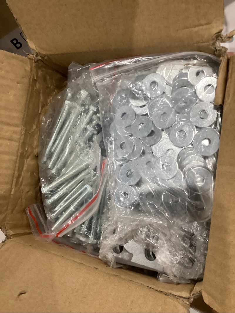 Condition photo showing New/Like New for E Track Plate E-Track Backing Plate Installation Kit 16 Pcs E-Track Plate Rail Mounting Back Plate Installation Kit with Bolts, Nuts, and Washers