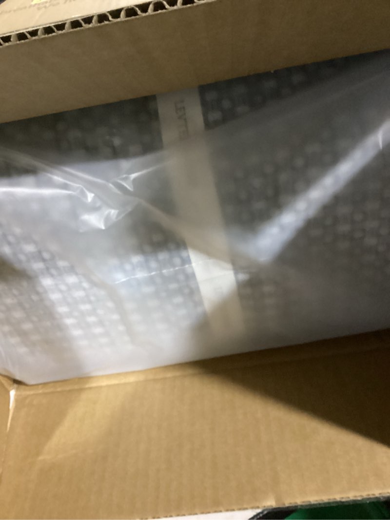 Condition photo showing Good Condition for levtex home mills waffle king/cal king quilt set (106x92in) with 2 pillow shams (36x20in) - chambray - cotton waffle king size quilt bedding set - lightweight, soft, pre-washed king quilt chambray