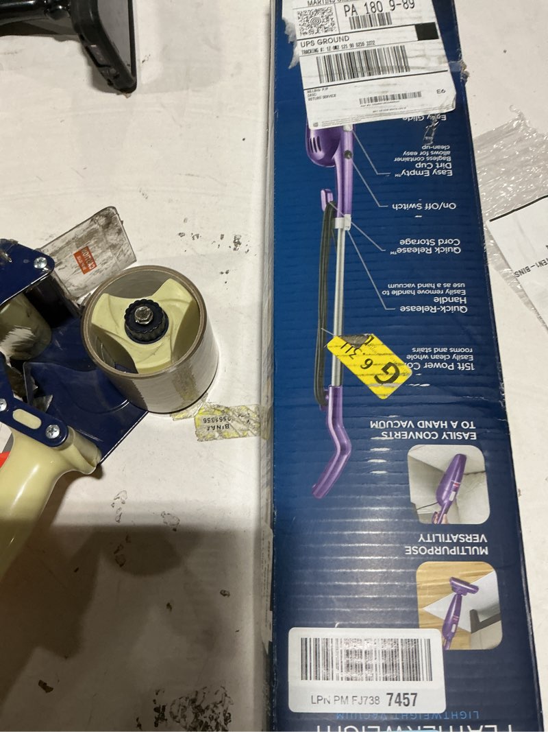 Condition photo showing Good Condition for Bissell Featherweight Stick Lightweight Bagless Vacuum with Crevice Tool, 20334, Purple