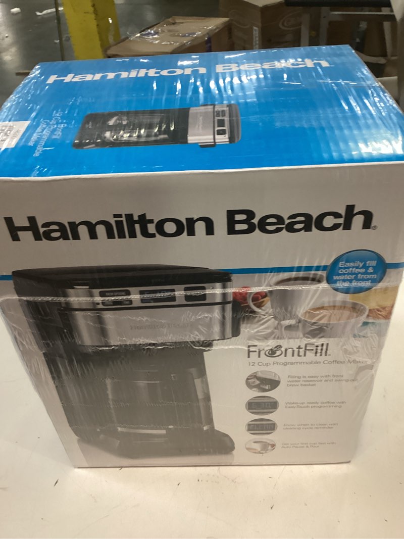 Condition photo showing New/Like New for Hamilton Beach 12 Cup Programmable Coffee Maker, FrontFill™ Drip Coffee Maker