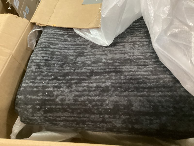 Condition photo showing Good Condition for SAFAVIEH Adirondack Collection Area Rug - 8' x 10', Silver & Black, Modern Abstract Design, Non-Shedding & Easy Care, Ideal for High Traffic Areas in Living Room, Bedroom (ADR112A)