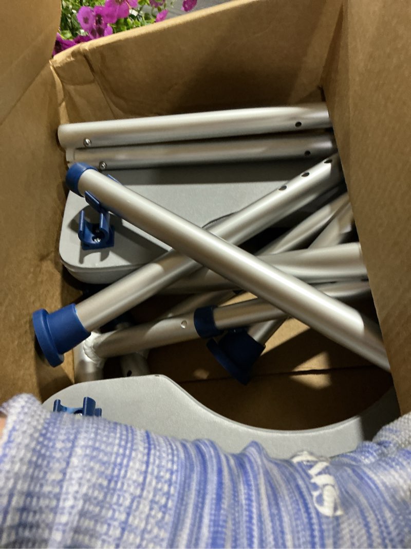 Condition photo showing Good Condition for loyoda toilet seat risers for seniors, raised toilet seat with padded handles & seat, 400 lbs raised toilet seat with adjustable height & width for pregnant, disabled, handicapped,(blue)
