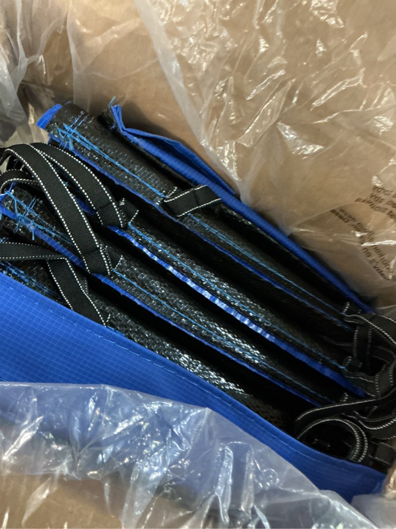 Condition photo showing Good Condition for 8-16 ft trampoline pad replacement safety pad with fixing straps (blue)