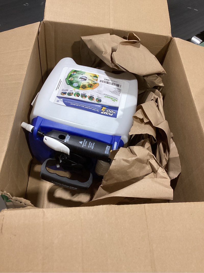 Condition photo showing As Is for roundup weed and grass killer? with pump 'n go 2 sprayer, use in and around flower beds, trees & more, 1.33 gal. 1.33 gal pump 'n go