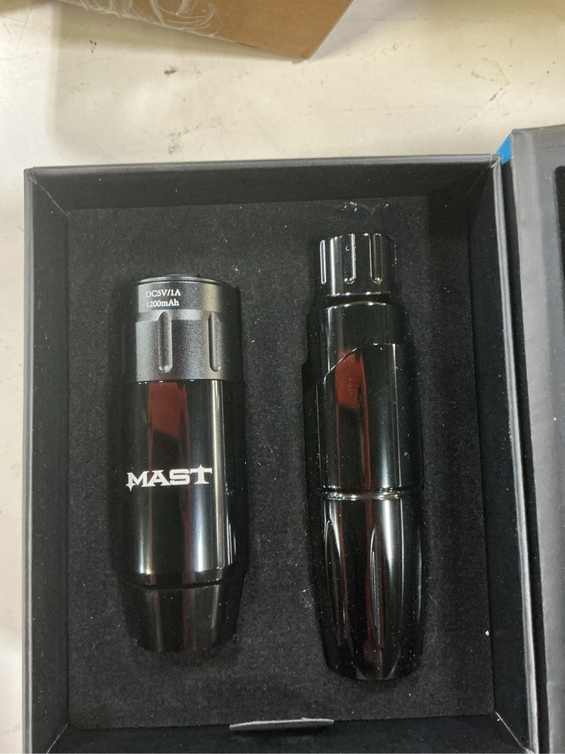 Condition photo showing Good Condition for mast tour cordless tattoo pen machine kit, professional rotary cartridges tattoo gun, replacement tattoo battery power supply qp-001 tour black