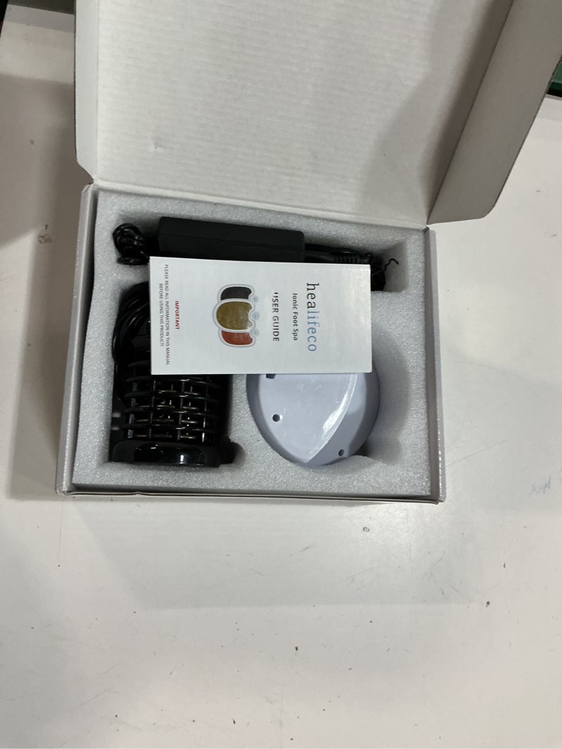 Condition photo showing Good Condition for ionic foot spa by healifeco – ion foot bath detox machine - for toxins, heavy metals & free radicals – activates 2,000 foot detox nodes – easy 30-min home detox – 90,000+ happy users trust it