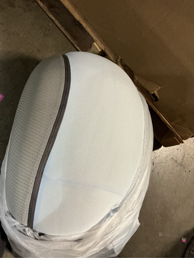 Condition photo showing Good Condition for reading pillow for sitting in bed,22" h back support pillow for sitting up,back rest & lumbar support pillows with arms, bed rest chair cushion,chaise lounges reclining,gaming,work,resting(grey&blue)