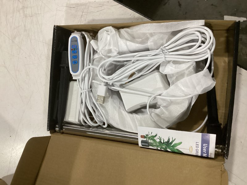 Condition photo showing Good Condition for aokrean grow lights for indoor plants, 6000k full spectrum plant grow lights, height adjustable 10"-65" growing lamp, automatic timer 6/12/16hrs, 5-level dimmable, idea for large plant, 2 pack 6.3in-white-stake only 2 pack