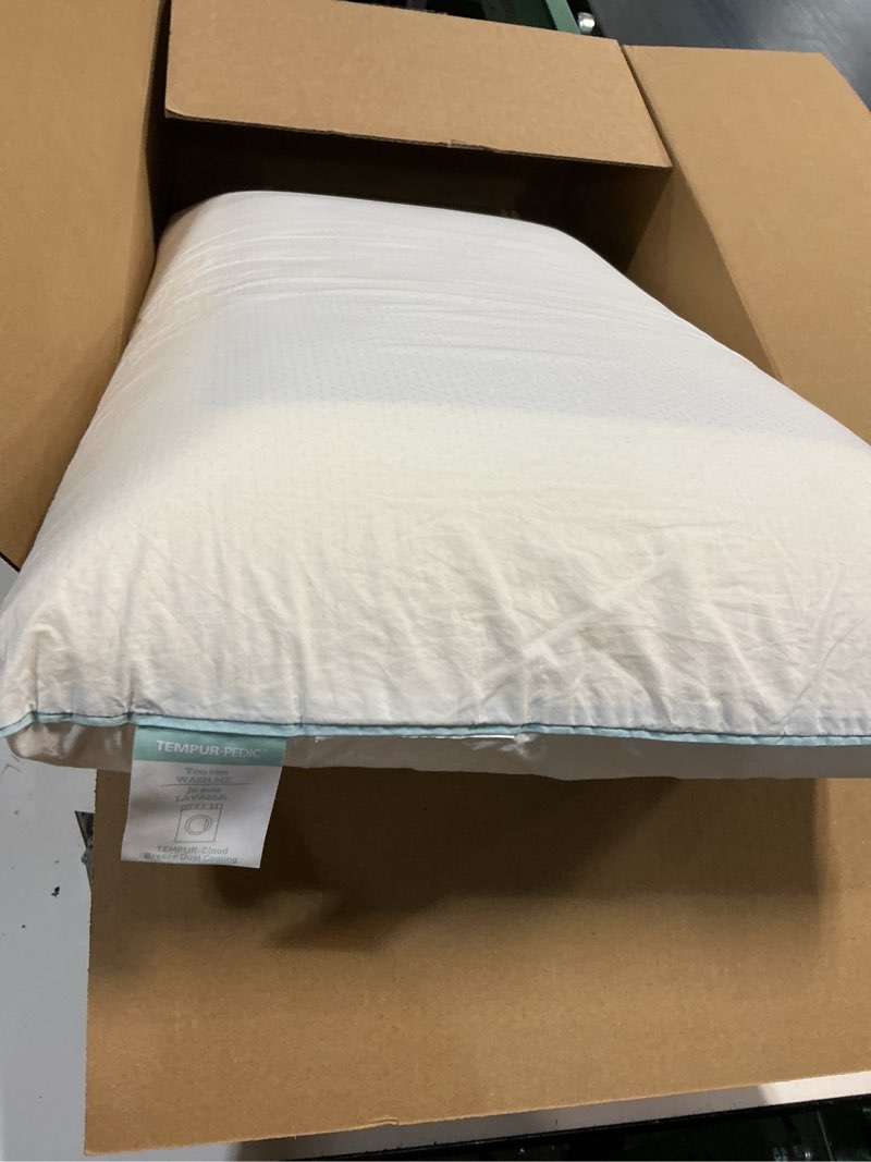 Condition photo showing As Is for Tempur-Pedic TEMPUR-Cloud Dual Cooling Pillow, King (Pack of 1), White King 1