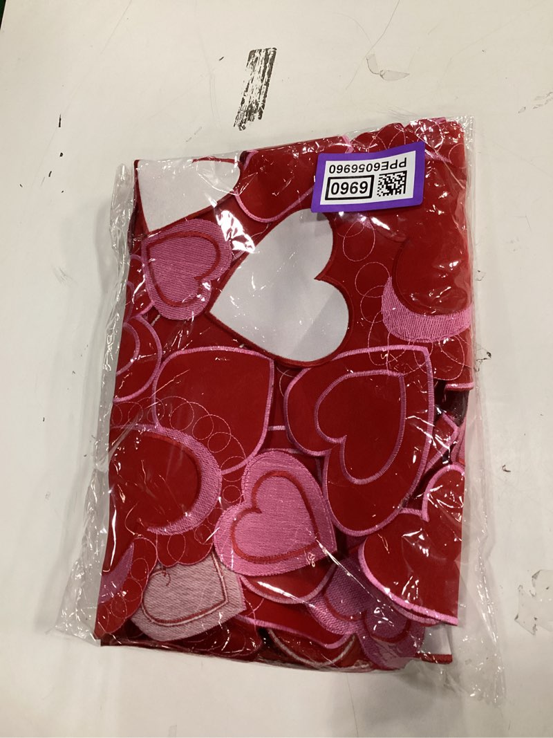 Condition photo showing New/Like New for Valentines Day Table Runner, Embroidered Sweet Red Love Heart Table Runners, for Mother’s Day, Wedding Anniversary, Marriage Proposals, Engagements, Romantic Events Parties Decoration (14 ×86 inch) Table Runner 14"X 86" Heart