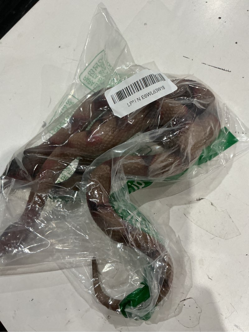 Condition photo showing Good Condition for lohoee 2pcs realistic fake snakes toy lifelike rubber rattlesnake snake scare birds and squirrels tr
