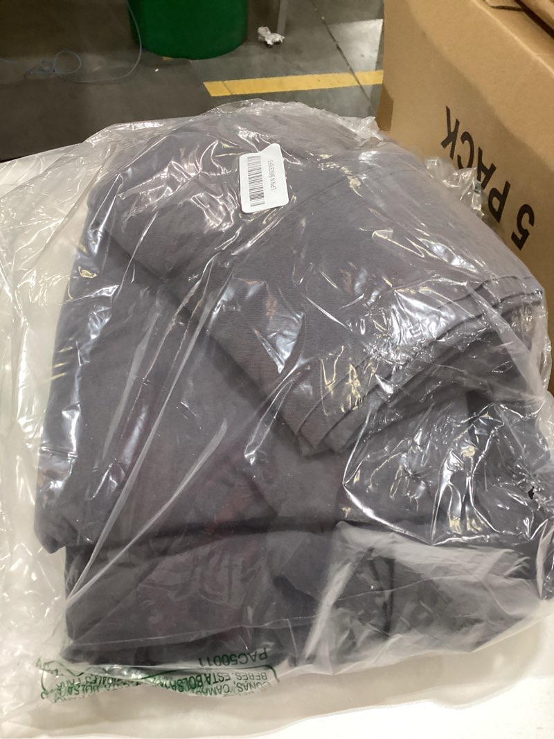 Condition photo showing Good Condition for shilucheng 100% french linen sheets - king size bed sheets, breathable & cooling pure linen sheets,soft durable and tear resistant -16 inch deep pocket - 4pcs (dark grey, king) 03 - dark grey king (4 piece set)