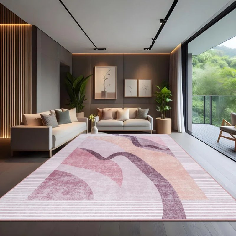Large Moroccan Area Rug Soft Abstract Farmhouse Rugs For Bedroom Under Dining Table