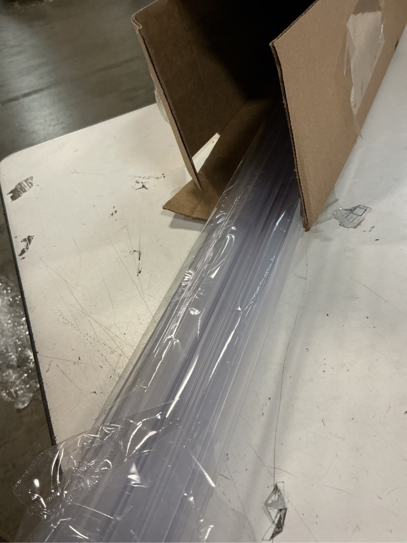 Condition photo showing Good Condition for 4 pack frameless shower door bottom seal, 3/8 x 39 clear pvc shower seal strip for 3/8 inch glass shower door stop shower leaks 3/8” x 38”