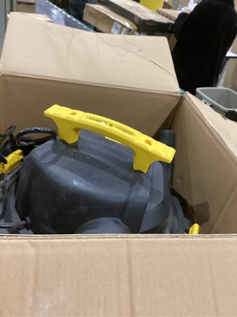Condition photo showing As Is for STANLEY SL18116 Wet/Dry Vacuum, 6 Gallon, 4 Horsepower, Stainless Steel Tank, 4.0 HP, Silver+Yellow