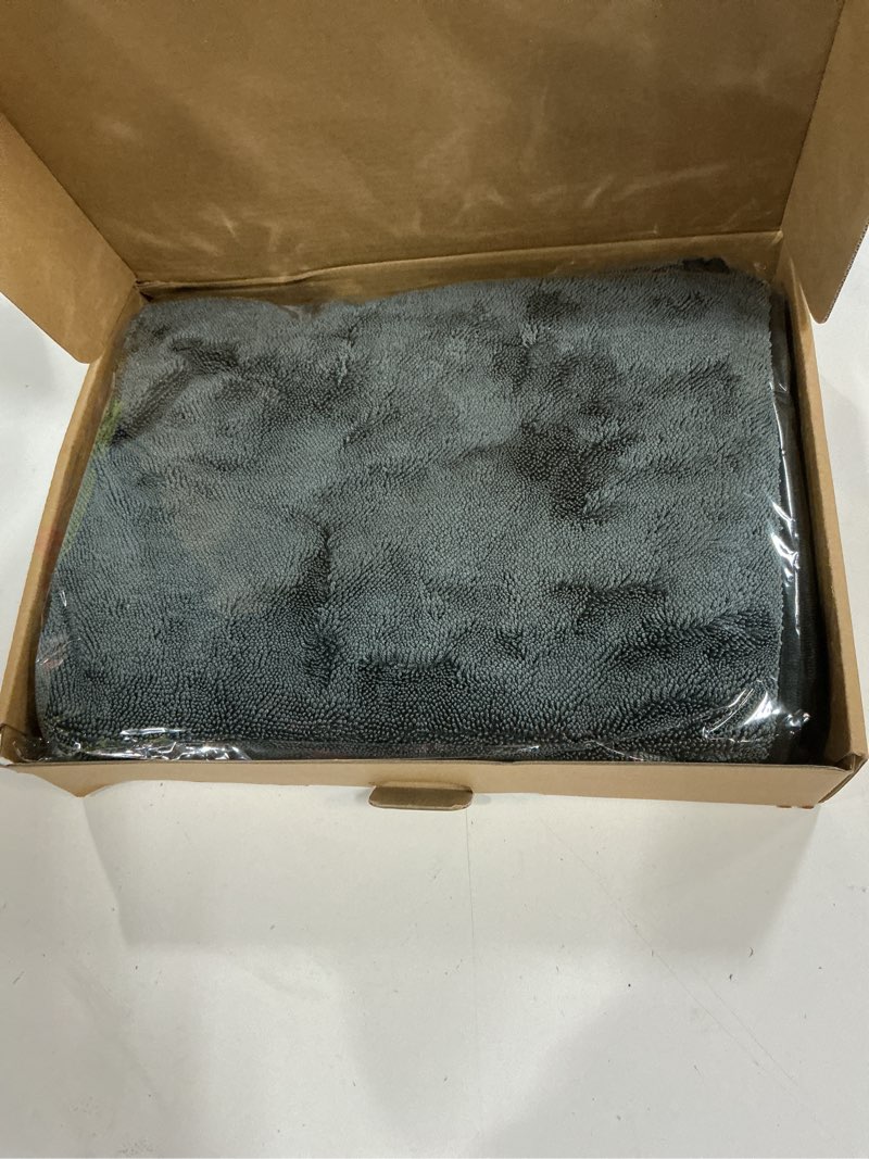 Condition photo showing New/Like New for kkv 2-pack microfiber towels (35"x 24") extra large ultra absorbent drying towel for cars and trucks, without streaks, scratches, or water spots