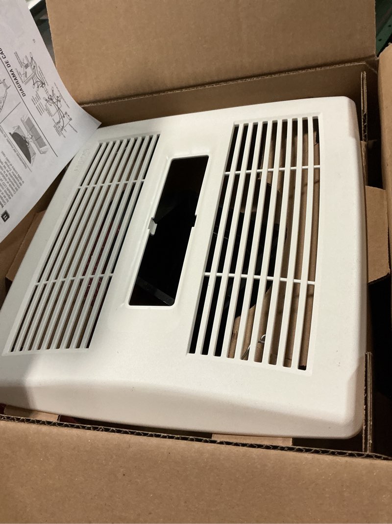 Condition photo showing Good Condition for Broan-NuTone AE110L Ventilation Fan with LED Light and Roomside Installation, ENERGY STAR Certified, 110 CFM 1.0 Sones White