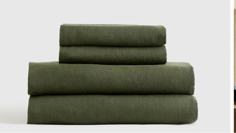 quince european linen sheet set queen 