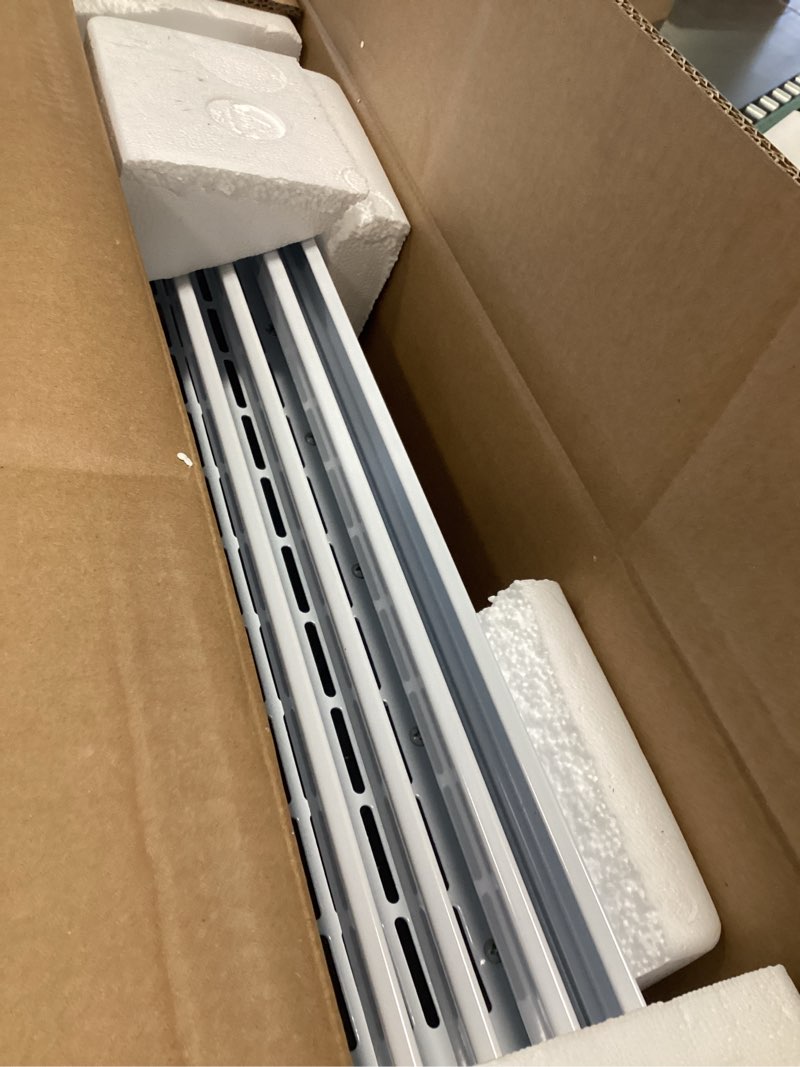 Condition photo showing As Is for 800W Plug-in Convection Electric Panel Wall Heaters for Indoor Use, Quiet Fan-less Design, Freestanding/Wall Mount Space Heater With Adjustable Thermostat, 24H Timer, Digital Display(White)