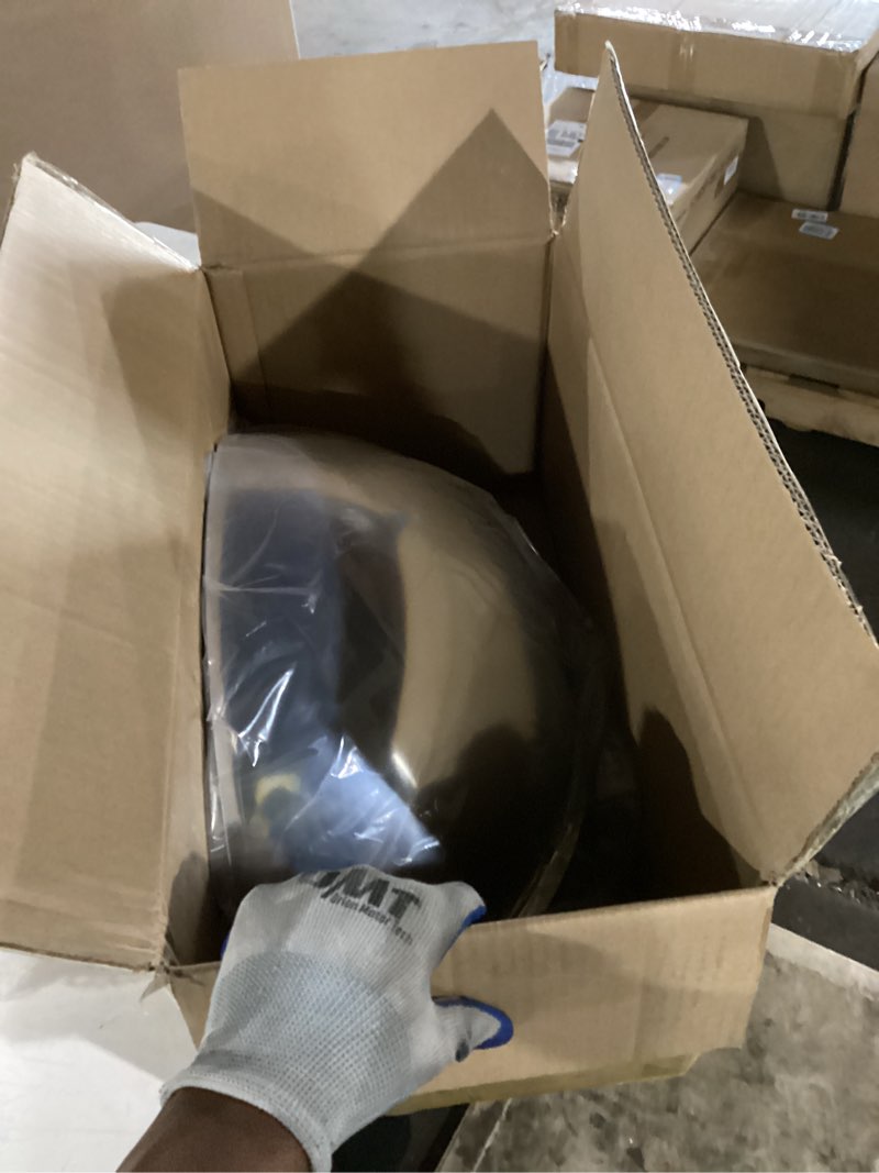 Condition photo showing Good Condition for kanayu 2 pcs 18" corner mirror blindspot for wall safety security acrylic half dome convex mirror indoor for ceiling driveway outdoor hallway warehouse office side view 18" 2