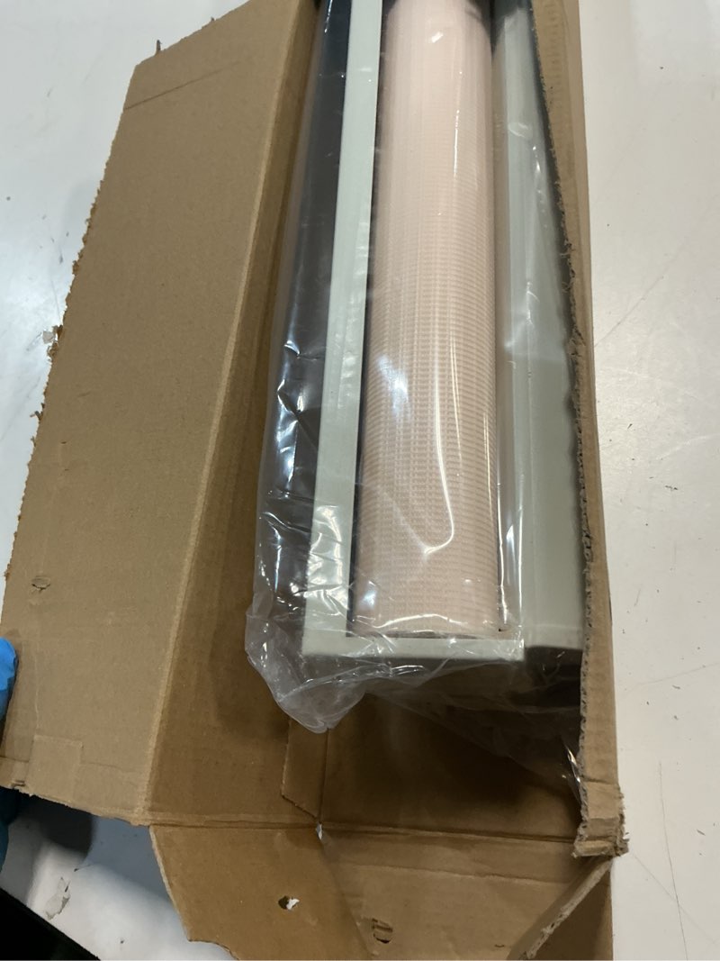 Condition photo showing Good Condition for joydeco no drill zebra blinds for windows, cordless day & night dual sheer roller shades, easy installation, free-stop lift system, light filtering privacy blinds for home(beige,30" w x 75" h) a-beige (no drill) 30"w x 75"h