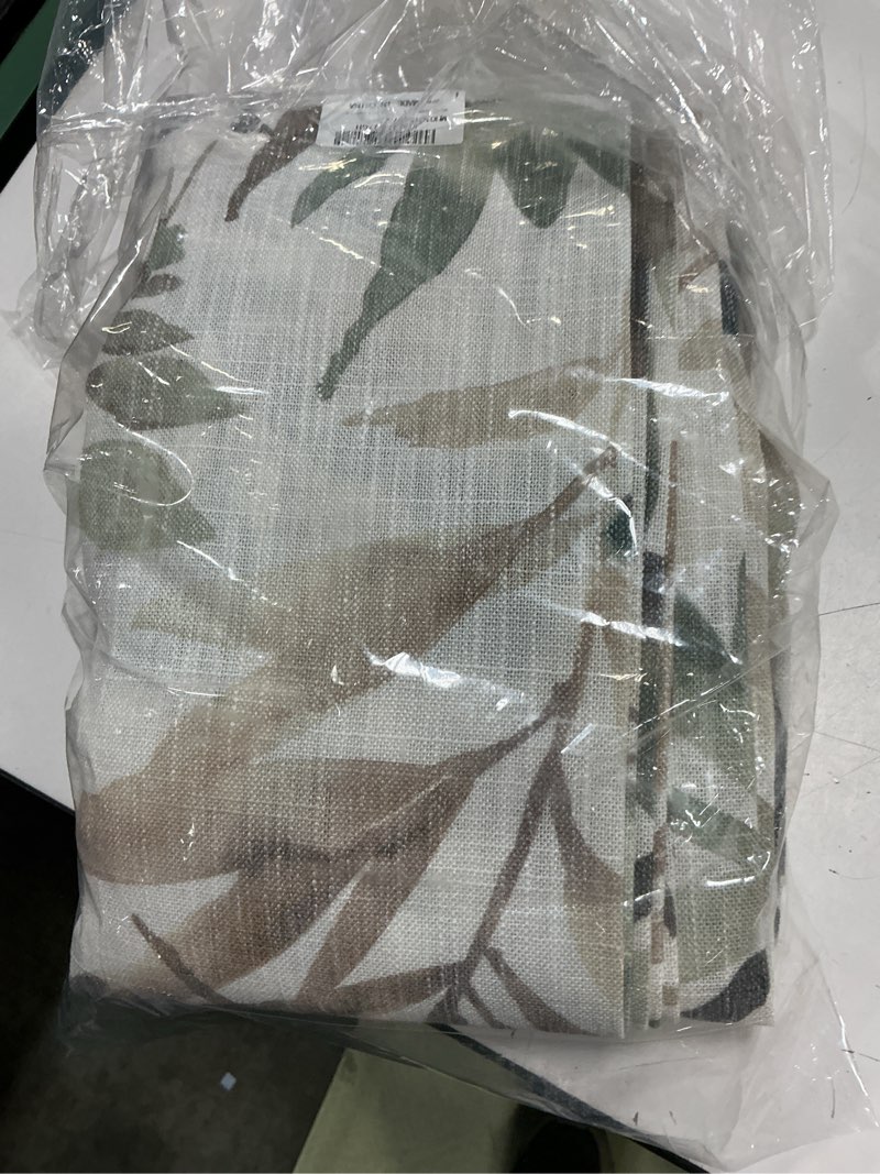 Condition photo showing Good Condition for mysky home floral curtains 72 inch length semi sheer light filtering curtains for living room bedroom floral printing window treatment grommet 2 panels,brown and natural 52"w x 72"l (pack of 2) a-brown/natural