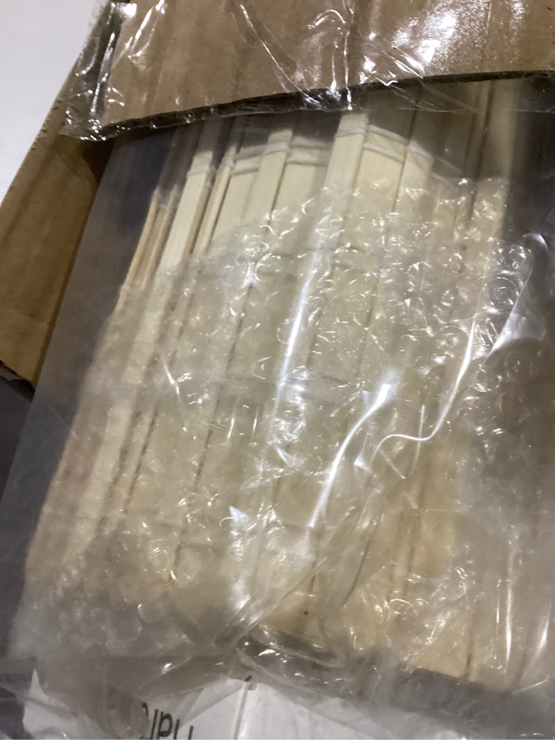 Condition photo showing Good Condition for LUCKUP Cordless Bamboo Roman Blinds Shades for Indoor Windows-Blackout Room Darkening Roman Blinds with 6" Valance Cover Enhanced Privacy, 38" W x 64" H 38"W x 64"H Privacy-natural