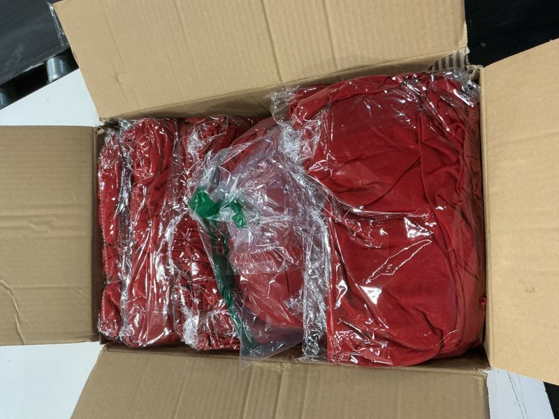 Condition photo showing Good Condition for keywave fitted tablecloth rectangle table cloths - 6 pack 6 foot elastic stretch folding table top cover water-resistant reusable for outdoor picnic camping party event, red, 72" l x 30" w 6 ft - 6 pack red