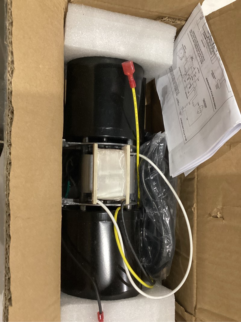 Condition photo showing Good Condition for gfk-160 fireplace blower fan for heat-n-glo, heat and glow, hearth and home, superior, quadra-fire fireplace, gfk-160a blower with speed & thermostat control for fab-1600 fab-1100 hb-rb168. blower & power cord & thermostat & variable speed