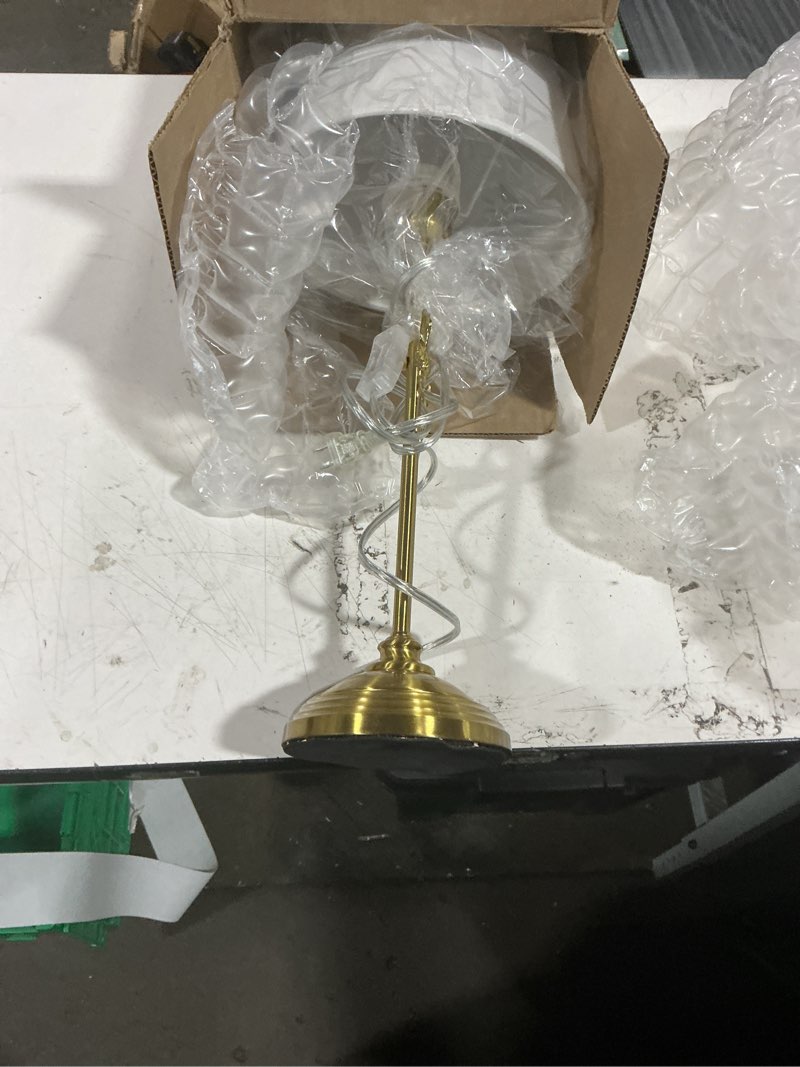 Condition photo showing Good Condition for gold bow desk lamp – coquette aesthetic table lamp for bedroom, vanity & desk decor, soft warm light, adjustable lamp for study, reading & makeup – cute feminine bow accent (gold)