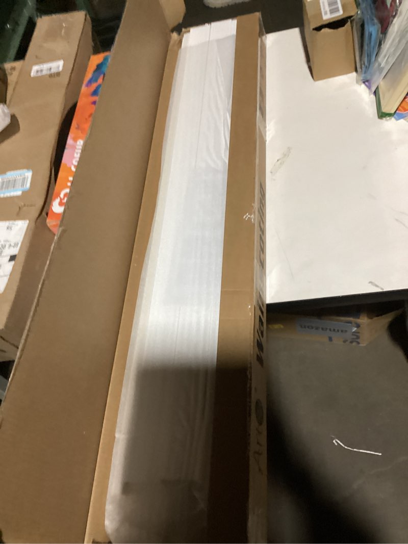 Condition photo showing Good Condition for Art3d Precut Board and Batten Wainscoting Panel Kit Covers 10Ft. - Paintable Molding Trim Slat with Edge Strip, Ready to Assemble Accent Wall Decor for Living Room Dining Room Hallway, White White - Style 3