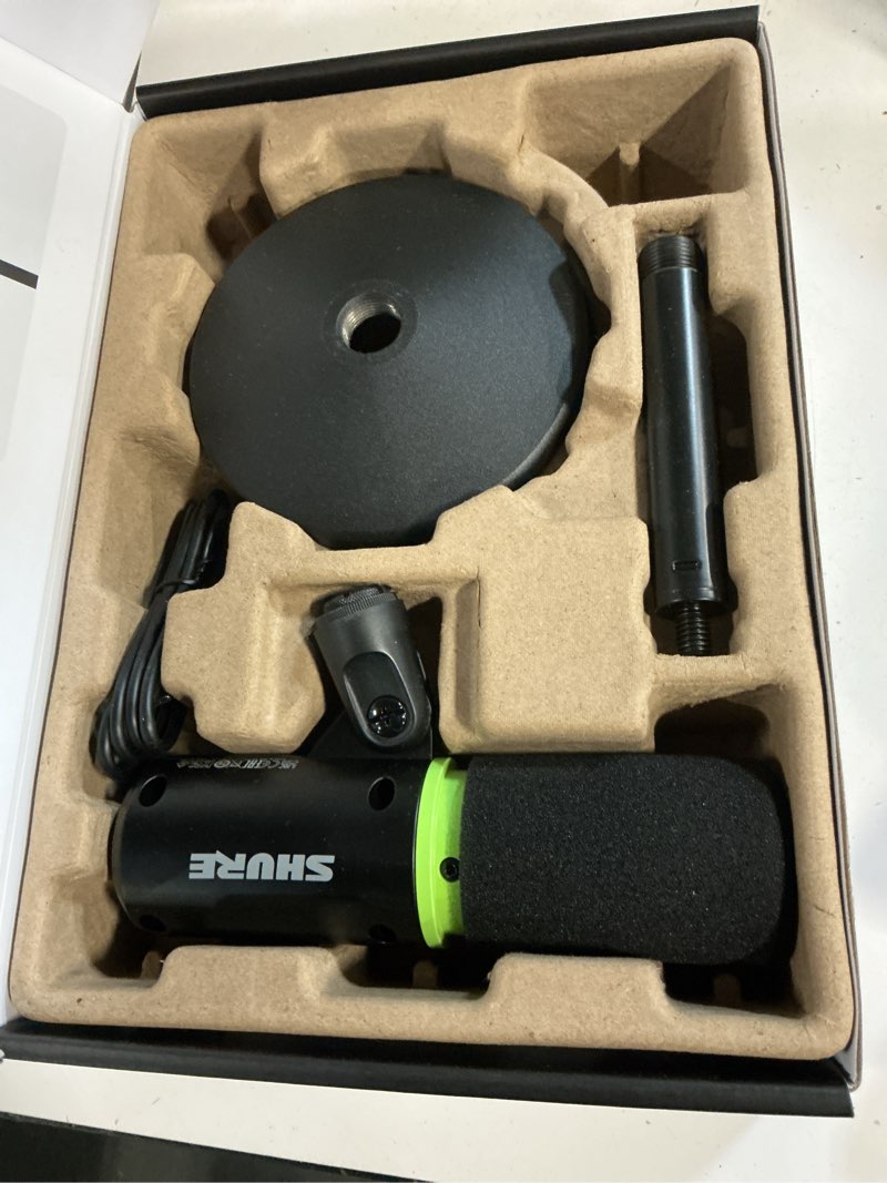 Condition photo showing Good Condition for ( incomplete) shure mv6 gaming microphone, dynamic usb pc mic for video games & streaming - desktop stand, background noise cancellation, tap-to-mute & 3.5mm output for real-time headphone monitoring