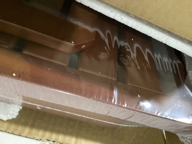 Condition photo showing Good Condition for teak shower bench with storage shelf, shower stool for inside shower, waterproof shower bench seat, shower chair for inside shower, wood bench, bathroom bench (natural wood)