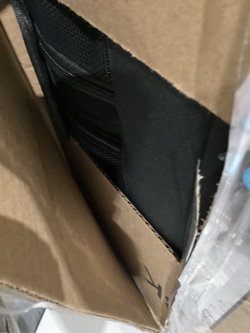 Condition photo showing As Is for Cat Carrier for 2 Cats, Foldable Double Cat and Dog Carrier, Small to Medium Size, 2 Front Zippered Compartments,Two Pets Carrier for Outdoor Travel,Mulitple Cat Carrier (Black)